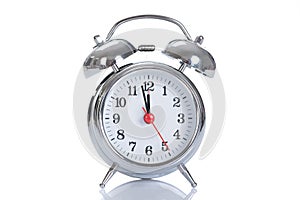 Alarmclock Over White Background