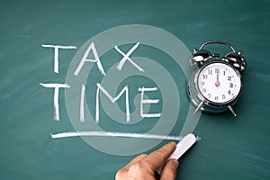 Alarmclock Tax Deadline Text