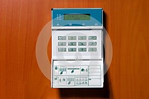 Alarmsystem on a wall