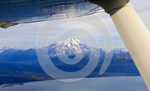 Alaska Aerial View of Mt. Redoubt Volcano photo