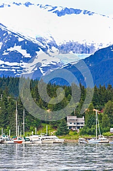 Alaska - Boats in Auke Bay Juneau