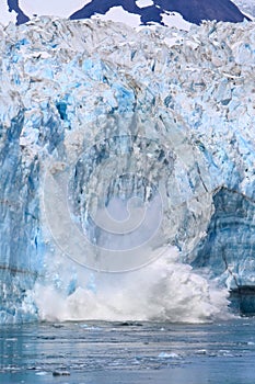 Alaska Calving at Hubbard Glacier photo