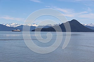 Alaska Ferry with Kadin Island