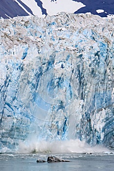 Alaska Glacier Ice Calving