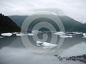 Alaska Glacier melting