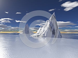 Aljaška ľadovca voda odraz 