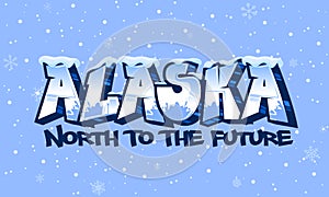 Alaska - Graffiti Styled Vector Logotype Design