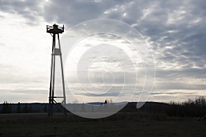 Alaska Highway Canada Old Military Airstrip Tower