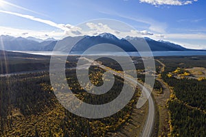 The Alaska Highway and Kluane Lake