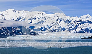 Alaska Hubbard Glacier and Mountains