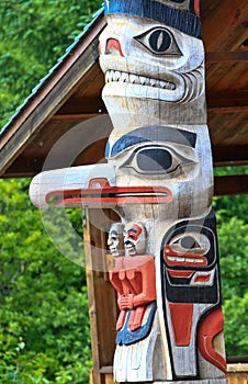 Alaska Huna Tlingit Totem Pole photo