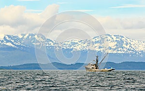 Alaska - Lonely Commercial Fishing Boat