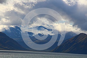 Alaska, Makushin Volcano on Unalaska Island, Aleutian Islands, United States
