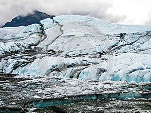 Alaska melting glacier