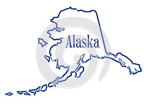 Alaska Outline Map