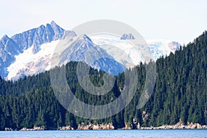 Alaska Sea and Mountains