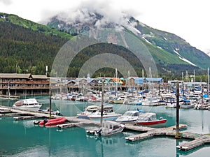 Alaska Seward Small Boat Harbor Mount Benson