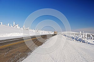 Alaska snow road