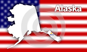 Alaska state contour