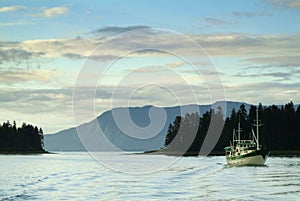 Alaskan Islands at Sunset