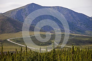 Alaskan pipelineand haul road