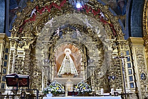 Alatar with the Virgin in the Sanctuary of Nuestra SeÃÂ±ora del CastaÃÂ±ar, in Bejar, Salamanca, Castilla Leon, Spain. photo