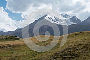 Alay Valley in Osh, Kyrgyzstan. Pamir mountains in Kyrgyzstan