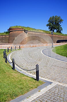 ALBA IULIA, the wall of the Medieval Fortress.