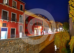 Albaicin Darro carrera street Granada Spain