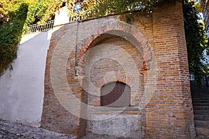 Albaicin of Granada aljibe cistern in Spain photo