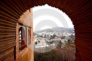 Albaicin in Granada seen from Alhambra