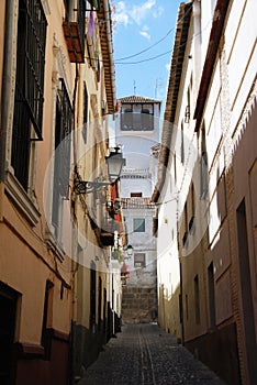 Albaicin street, Granada.