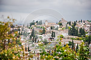 AlbaicÃÂ­n area, view from Palacio del Generalife photo