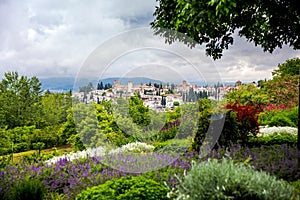 AlbaicÃÂ­n area, view from Palacio del Generalife photo