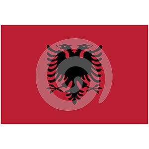 Albania Flag National Symbol Vector