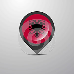 Albania Map Pin