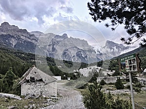 Scenic albanian Alps, Teth