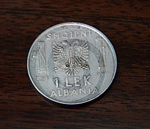 Albanian coin from 1939