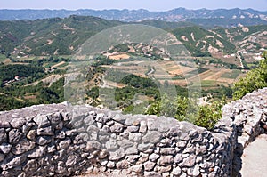 Albanian Landscape From Petrele Castle photo