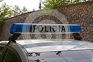 Albanian police car\'s siren