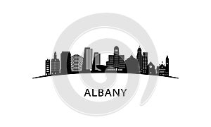 Albany city skyline.