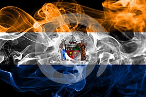 Albany city smoke flag, New Yor State, United States Of America