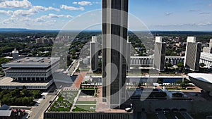 Albany, Empire State Plaza, New York State, Downtown, Drone View