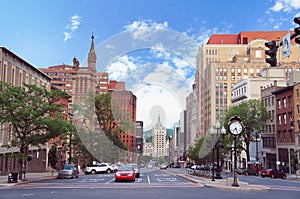Albany, New York state capital, street view photo