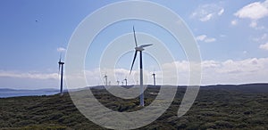 Albany Western Australia Perth. Wind Farm Turbines for electricity supply to the city.