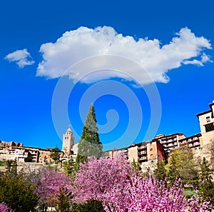 Albarracin medieval town in spring Teruel Spain