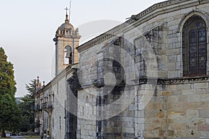 The Albergue Monasterio de la Magdalena, a landmark along the Camino de Santiago in Sarria, Galicia, Spain. photo