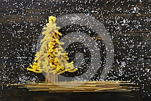 Albero di Natale di pasta