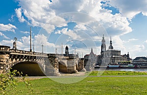 Albert Bridge in Dresden.