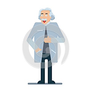 Albert Einstein flat vector character